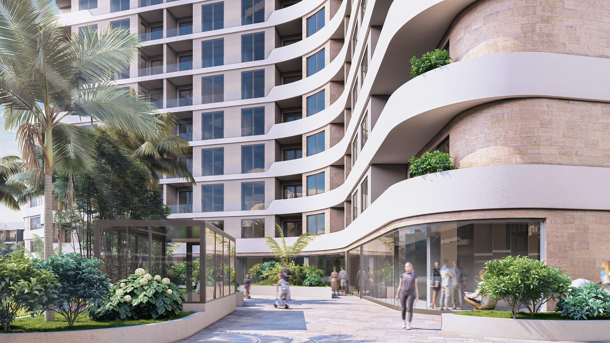 Zaobljeni balkoni i terase Terrazze Residences